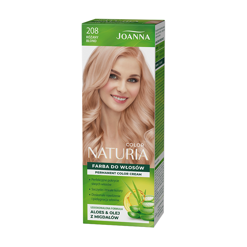 Farba do włosów Joanna Naturia Color w odcieniu nr 208 różany blond