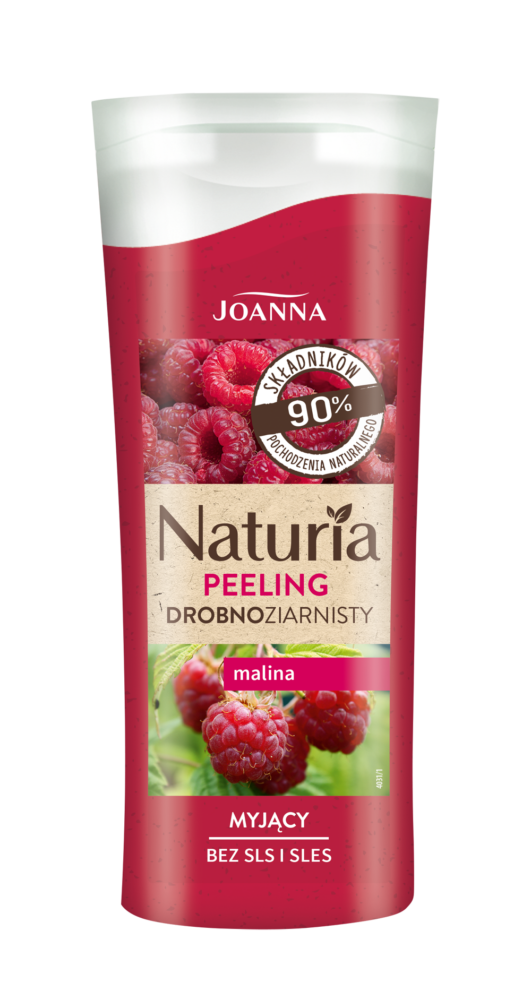 Drobnoziarnisty peeling do ciała malina Joanna Naturia