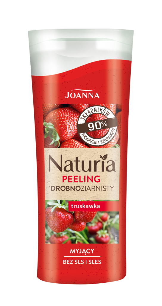 Drobnoziarnisty peeling do ciała truskawka Joanna Naturia